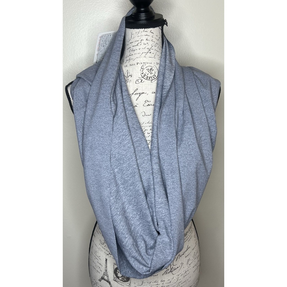 Lululemon‎ Vinyasa Snap Scarf Light Gray Heathered O/S W9294S HFOS New